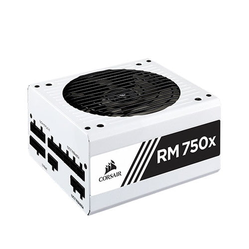 Corsair RM750X 750 Watt 80 Plus Gold Certified Fully Modular Power Supply (White)