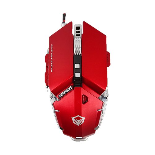 MEETION M985 METAL MECHANICAL PROGRAMMABLE GAMING MOUSE (Red)