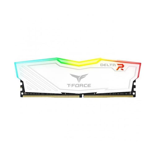 Team T-Force Delta 8GB 2666MHz DDR4 RGB White Desktop RAM