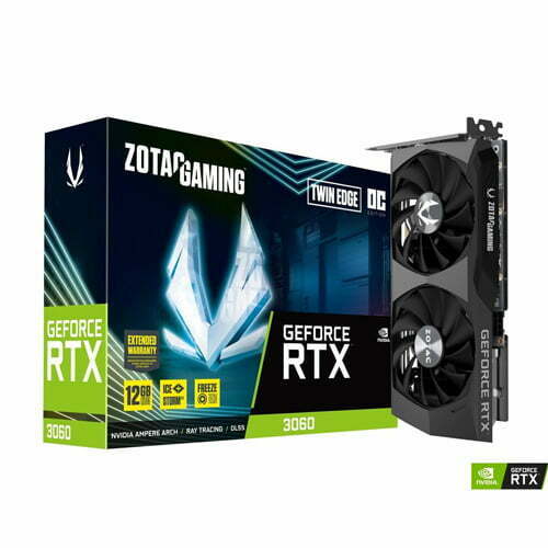 ZOTAC GAMING GeForce RTX 3060 Twin Edge GDDR6 12GB Graphics Card (WITH FULL PC)