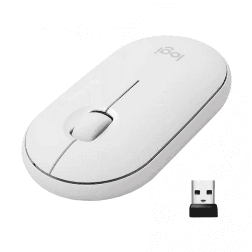 Logitech M350 Pebble Off-White Wireless Mouse