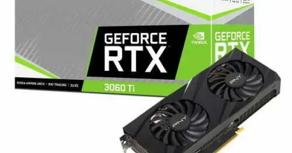 PNY GeForce RTX 3060Ti 8GB VERTO Dual Fan (LHR) GDDR6 Graphics Card