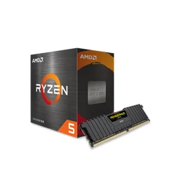 AMD RYZEN 7 5700X 3.4 GHZ AM4 PROCESSOR & DEEPCOOL AG620 DUAL-TOWER 120MM  CPU AIR COOLER COMBO WITH PC