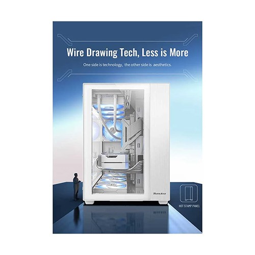 Huntkey S980 Tornado Mid Tower White ATX Gaming Desktop Case