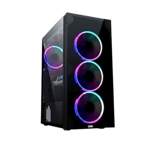 OVO X10 RGB Mid Tower Gaming Case (Black)