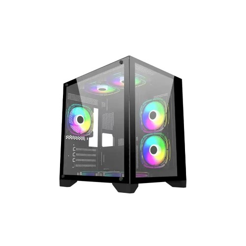 PC POWER ICE CUBE V2 2024 M-ATX Gaming Case (PP-H20-BK)