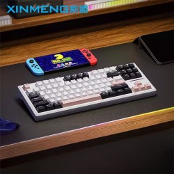 XINMENG M87 PRO Tri-Mode Wireless Gasket RGB Hot swappable Mechanical Keyboard
