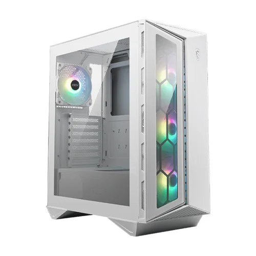  MSI MAG Series FORGE 100M, Mid-Tower Gaming PC Case: Tempered  Glass Side Panel, RGB 120mm Fans, Liquid Cooling Support up to 240mm  Radiator, Mesh Panel for Optimized Airflow : Electronics