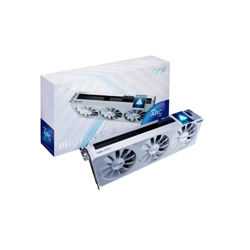 GUNNIR INTEL ARC A770 PHOTON 16G OC White GRAPHICS CARD ( with pc )