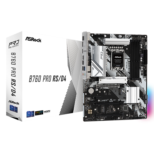 ASRock B760 Pro RS/D4 13th and 12th Gen ATX Motherboard