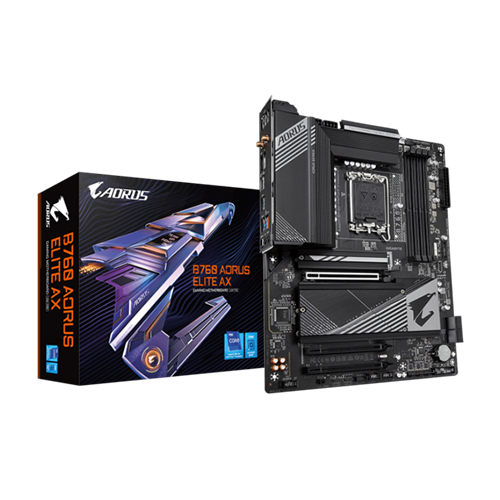 Gigabyte B760 AORUS ELITE AX Wi-Fi DDR5 Intel 12 And 13th Gen ATX Motherboard