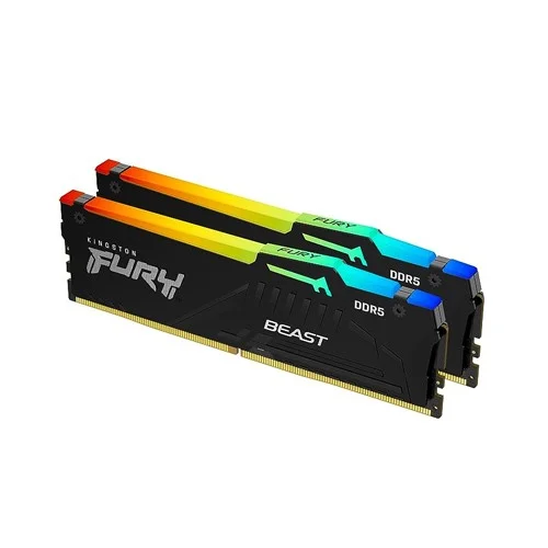 Kingston FURY Beast RGB 32GB (2x16GB) DDR5 6000MHz CL36 Memory AMD