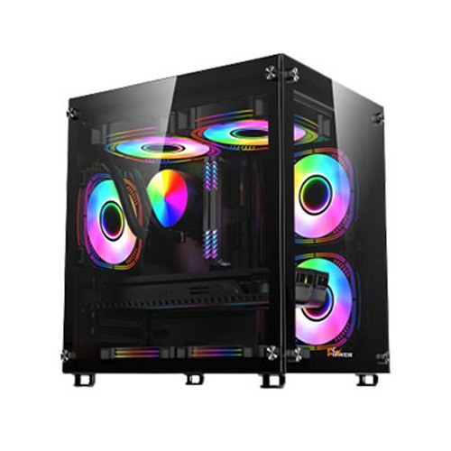 PC POWER ICE CUBE BLACK DESKTOP GAMING CASING