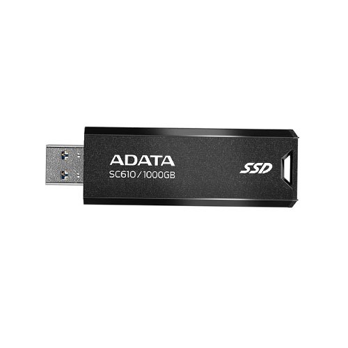 Adata SC610 1000GB USB 3.2 Portable External SSD Black 