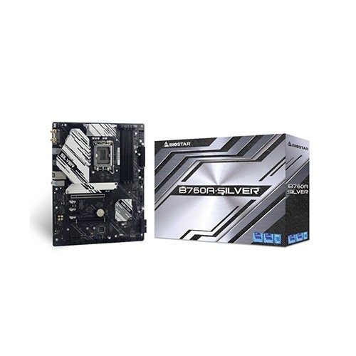 Biostar B760A-SILVER Intel 12th/13th/14th Gen DDR5 ATX Motherboard