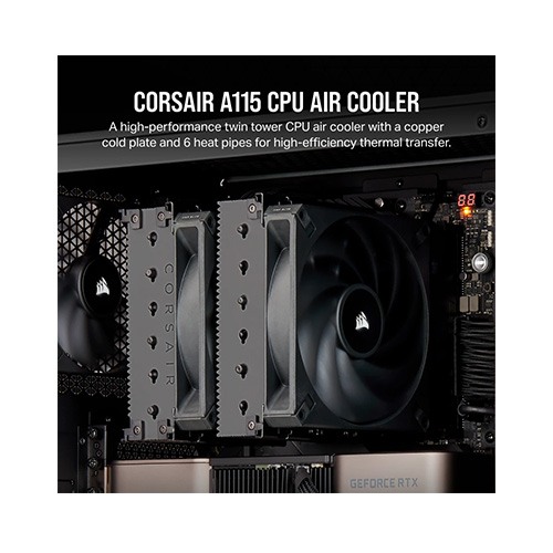 CORSAIR A115 Twin Tower CPU Air Cooler