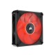 CORSAIR ML120 LED ELITE Red Premium 120mm PWM Magnetic Levitation Fan (Black)