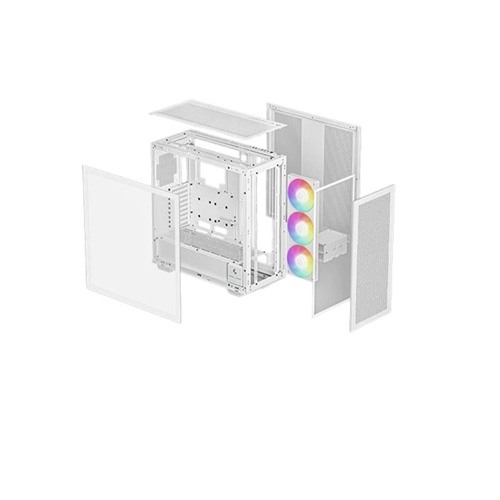 DeepCool Morpheus WH ATX Modular Airflow Gaming Case (White)