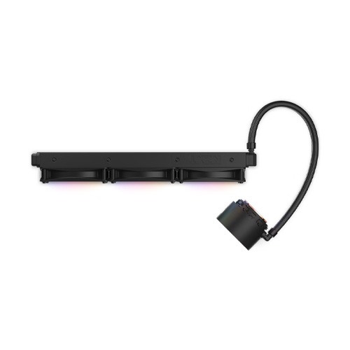 NZXT Elite 360 RGB 360mm AIO liquid cooler With RGB Controller and RGB Fans (Black) 