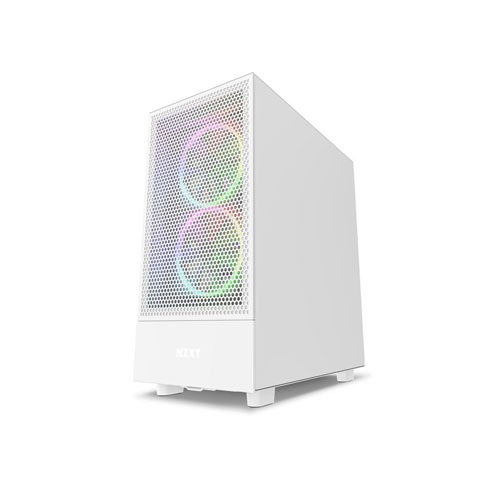 NZXT H Series H5 Flow RGB ATX Mid Tower Chassis white