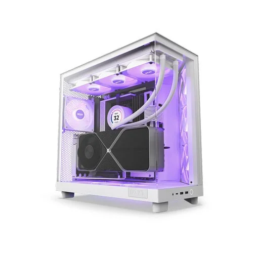 NZXT H6 Flow RGB Dual-chamber ATX Case White Price in BD