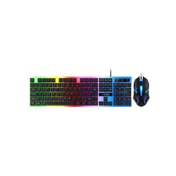 TWOLF TF230 Computer Gaming USB Backlit LED Wired Gaming Keyboard and Mouse Combo