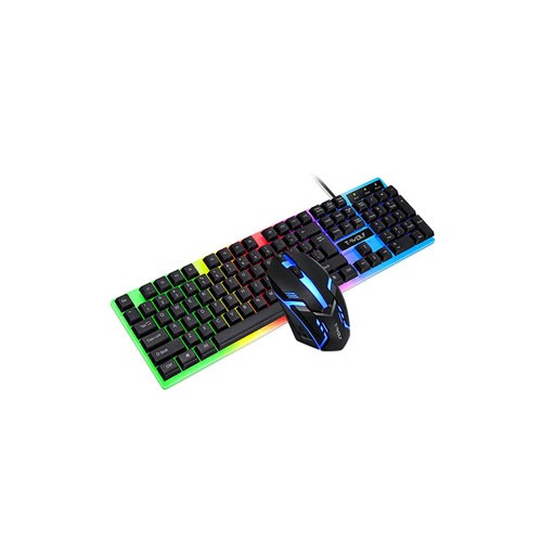 TWOLF TF230 Computer Gaming USB Backlit LED Wired Gaming Keyboard and Mouse Combo