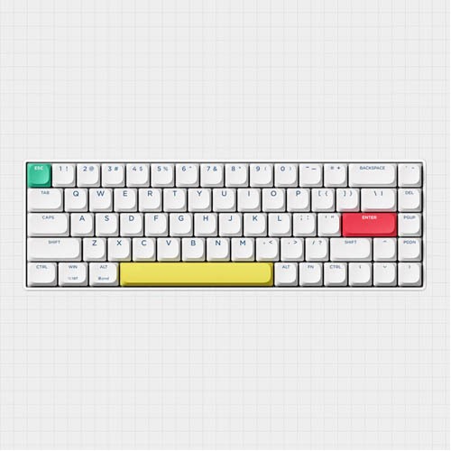 XINMENG C68 Three Mode Low Profile Mechanical Keyboard