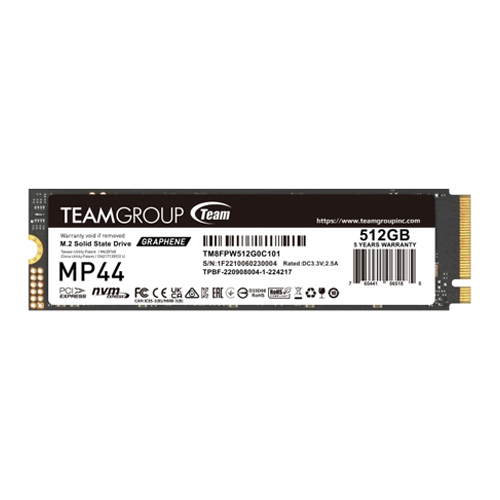 TEAM MP44 512GB M.2 PCIe Gen4 NVMe SSD